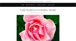 Desktop Screenshot of lakeisabellavalleymortuary.com