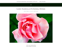 Tablet Screenshot of lakeisabellavalleymortuary.com